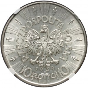 II RP, 10 Zloty 1939, Warschau, Józef Piłsudski