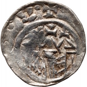Ladislao I Herman 1081-1102, denario, Cracovia
