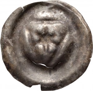 Poméranie orientale, Sambor II 1217-1278, brakteat, étoile sur écu
