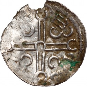 Czechy, Brzetysław I 1034-1055, denar, Ołomuniec