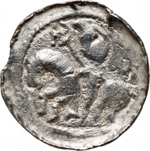 Boleslaw II the Bold 1058-1080, denarius, Cracow, Prince on horseback