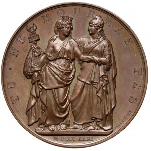 Belgique, médaille de la Pologne héroïque 1831, Jean Jacques Barré