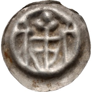 Quarter Poland, coins unspecified, brakteat, shield between crosses, imitation of the Teutonic Order