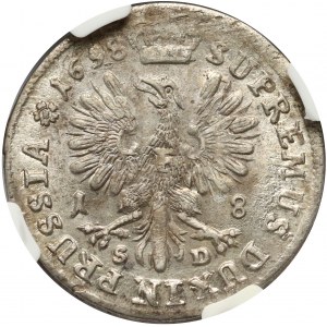 Německo, Braniborsko-Prusko, Fridrich III, ort 1698 SD, Königsberg