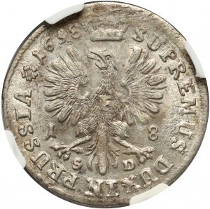 Německo, Braniborsko-Prusko, Fridrich III, ort 1698 SD, Königsberg