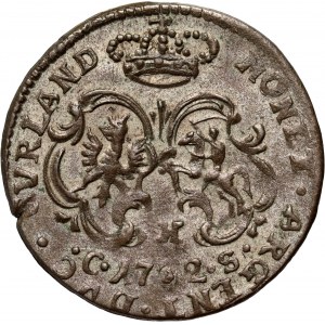 Courland, Karl Christian of Saxony, 1762 HCS penny, Mitava