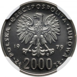 PRL, 2000 złotych 1979, Mikołaj Kopernik, PRÓBA, nikiel