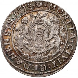 Sigismondo III Vasa, ort 1618, Danzica