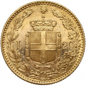 Italy, Umberto I, 20 Lire 1897 R, Rome