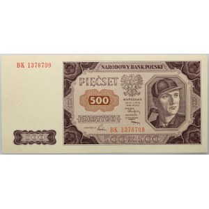 PRL, 500 Zloty 1.07.1948, Serie BK