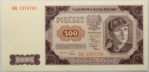 People's Republic of Poland, 500 zloty 1.07.1948, BK series