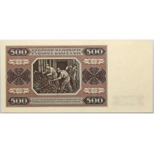 PRL, 500 złotych 1.07.1948, seria BK