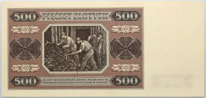 PRL, 500 zlotých 1.07.1948, séria BK