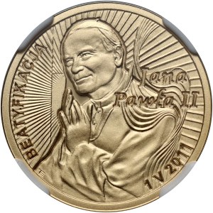 Dritte Republik, 100 Zloty 2011, Seligsprechung von Johannes Paul II.