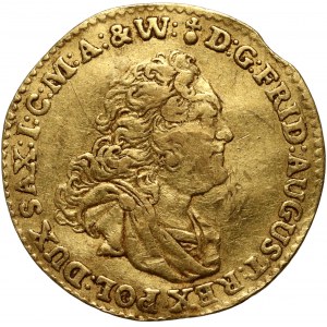 August III, ducat 1755 FWôF, Dresden