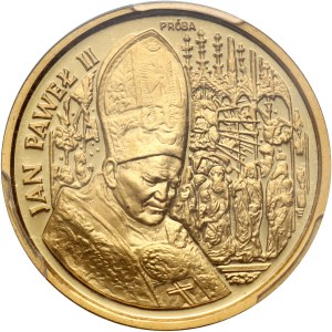 III RP, 100000 zl 1991, Johannes Paul II, Altar, Proof