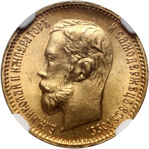 Rusko, Mikuláš II., 5 rublů 1902 (АР), Petrohrad