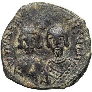 Bizancjum, Powstanie Herakliuszy 608-610, follis, Aleksandretta, rzadki