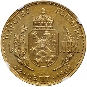 Bulgaria, Ferdinando I, 100 leva 1912