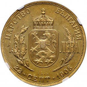 Bułgaria, Ferdynand I, 100 lewa 1912