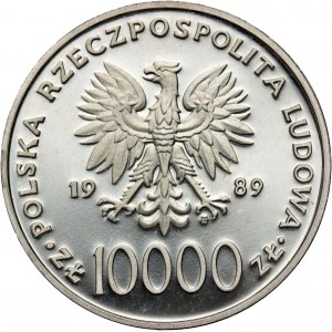 Volksrepublik Polen, 10000 Zloty 1989, Johannes Paul II.