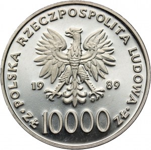 Polská lidová republika, 10000 zlotých 1989, Jan Pavel II.