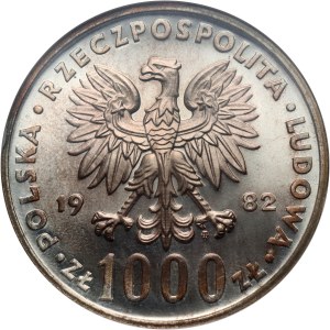 PRL, 1000 złotych 1982, Jan Paweł II, PRÓBA