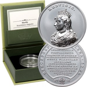 III RP, Treasures of Stanislaw August, 50 zloty 2014, Jadwiga Andegawenska