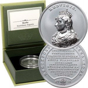 III RP, Treasures of Stanislaw August, 50 zloty 2014, Jadwiga Andegawenska