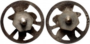 PSZnZ, set of collar badges of 22nd Artillery Supply Company 