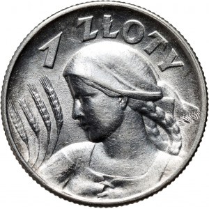 II RP, 1 złoty 1925, Londyn, Żniwiarka