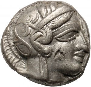 Řecko, Attika, 454-404 př. n. l., tetradrachma, Athény