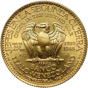 Wenezuela, Przywódcy II Wojny Światowej, złoty medal z 1957 roku, Adolf Hitler