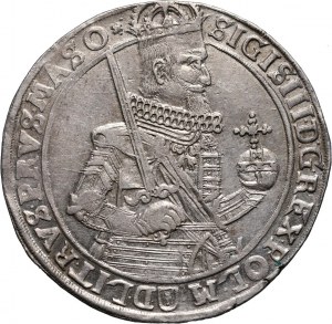 Sigismond III Vasa, thaler 1630, Bydgoszcz, variété de buste étroite