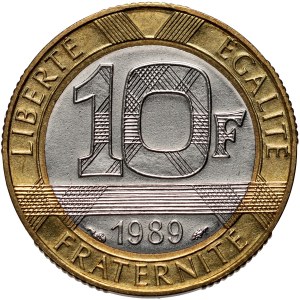 France, 10 francs 1989, Montesquieu