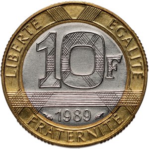 Francia, 10 franchi 1989, Montesquieu