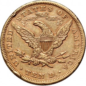 États-Unis d'Amérique, 10 $ 1867 S, San Francisco