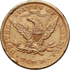 USA, 10 Dollars 1867 S, San Francisco