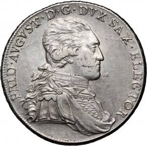 Allemagne, Saxe, Frédéric Auguste III, 1793 thaler IEC, Dresde