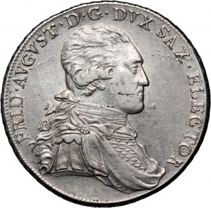 Německo, Sasko, Fridrich August III, 1793 IEC tolar, Drážďany