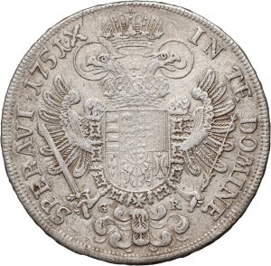 Rakúsko, František I., 1/2 toliara 1751 GR, Graz