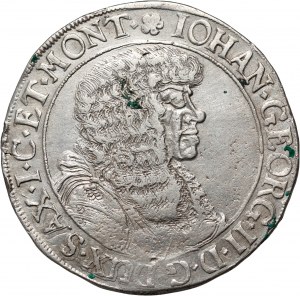 Germany, Saxony, John George II, 1/3 thaler 1672 CR, Dresden