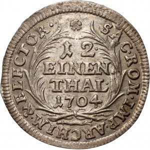Augustus II the Strong, 1/12 thaler 1704 EPH, Leipzig