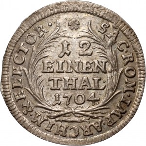 August II. der Starke, 1/12 Taler 1704 EPH, Leipzig