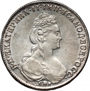 Russia, Caterina II, rublo 1781 СПБ ИЗ, San Pietroburgo