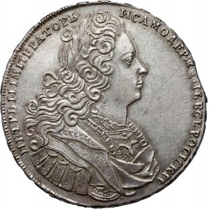 Russia, Peter II, Rouble 1728, Kadashevsky Mint
