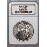 États-Unis d'Amérique, Dollar 1881 S, San Francisco, Morgan