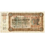 Slowakei, 20 Kronen 1939, Serie Vj 32, SPECIMEN