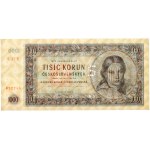 Československo, 1000 korún 1945, séria S.27 E, SPECIMEN