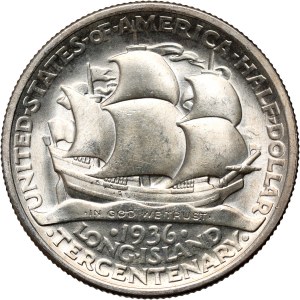 Stati Uniti d'America, 1/2 dollaro 1936, Filadelfia, Tercentenario di Long Island
